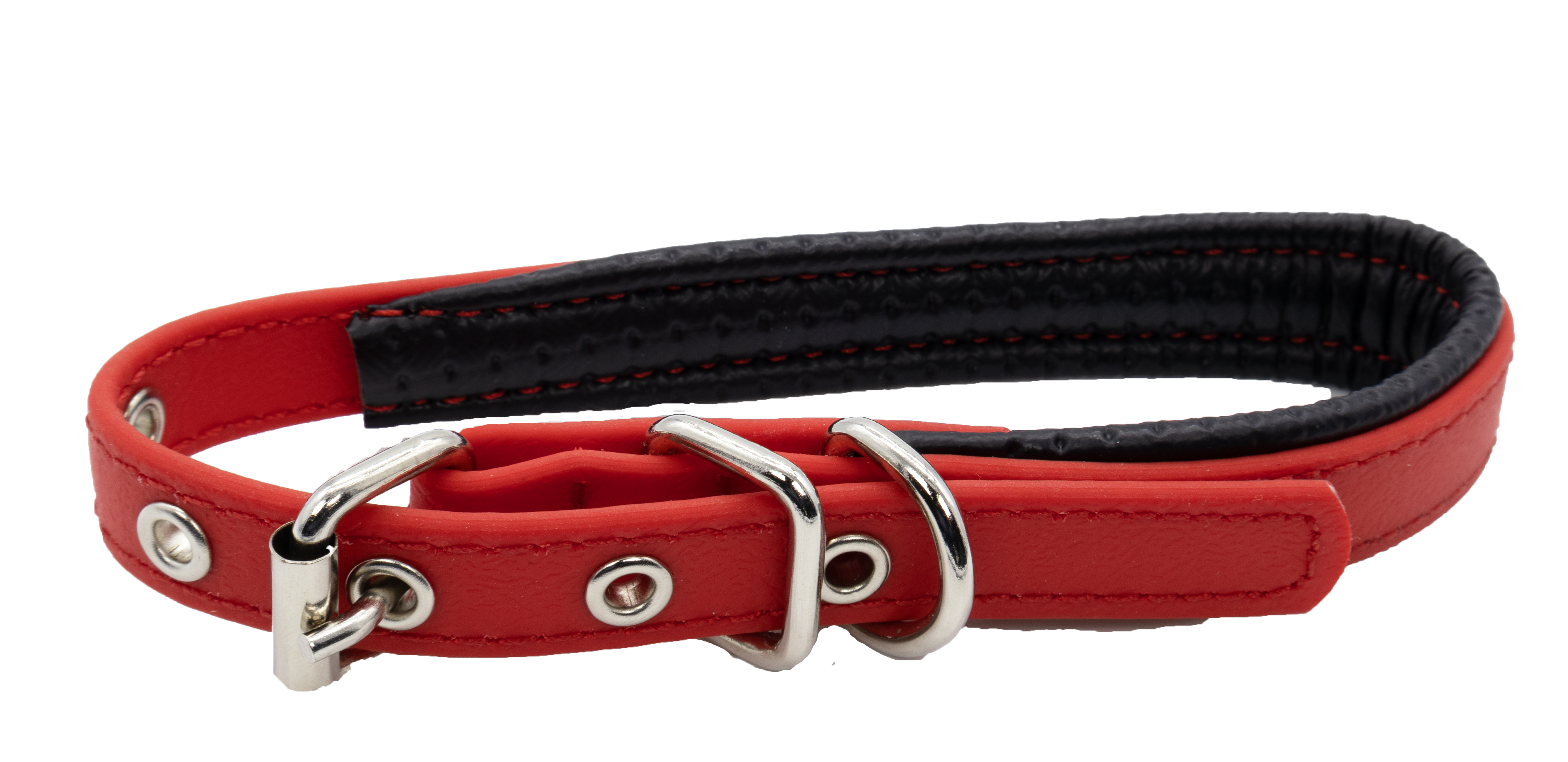 Collar Perro Doble con Interior Protector Roj Ch